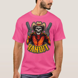 T-shirt Halloween Motif Dead Cowboy Avec Le Crâne