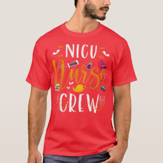 T-shirt Halloween NICU Nurse Crew Funny Halloween Witch Nu
