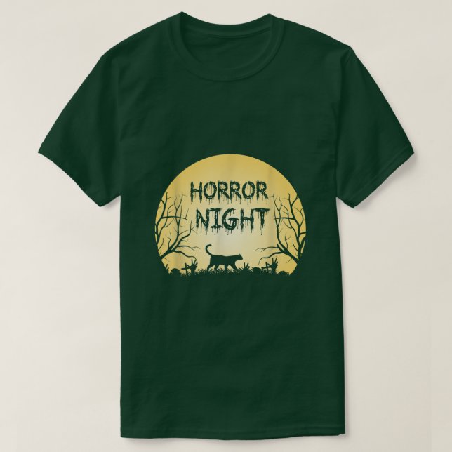T-shirt Halloween nocturne (Design devant)