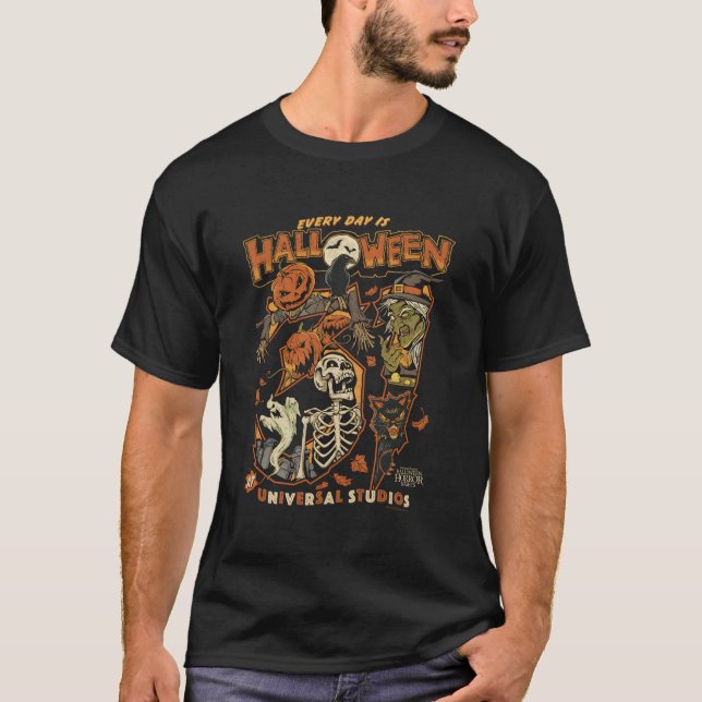 T-shirt Halloween Nuits D'Horreur Alors Chaque Jour Hallow (Devant)