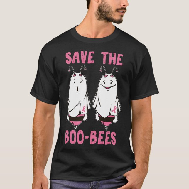 T-shirt Halloween octobre Sensibilisation au cancer du sei (Devant)