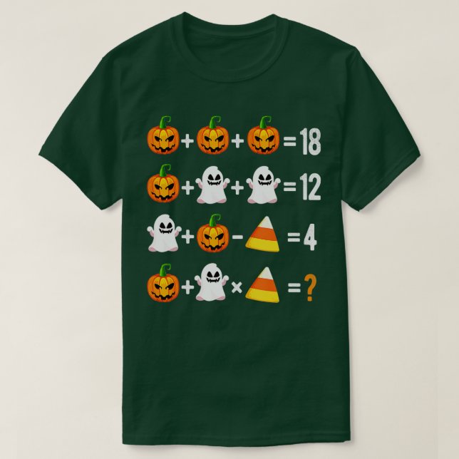 T-shirt Halloween Ordre des opérations Math Halloween Ense (Design devant)