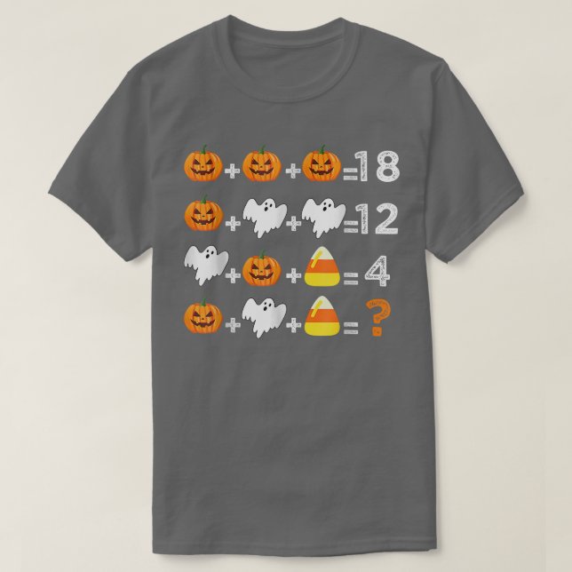 T-shirt Halloween Ordre des opérations Quiz Math Enseignan (Design devant)