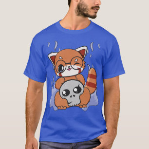 T-shirt Halloween Panda Rouge Chibi Sorcière Pyjama Anime