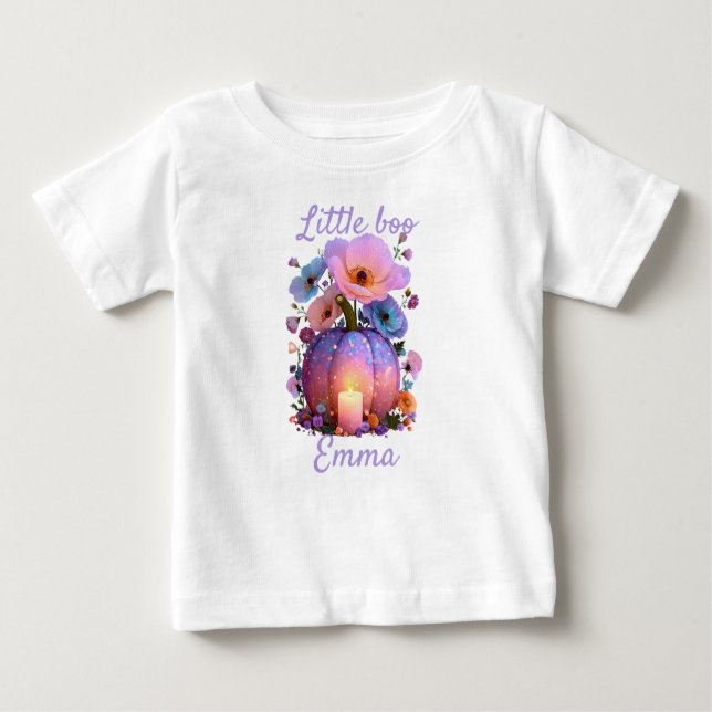 T-shirt Halloween personnalisé Little Boo pour fil (Devant)