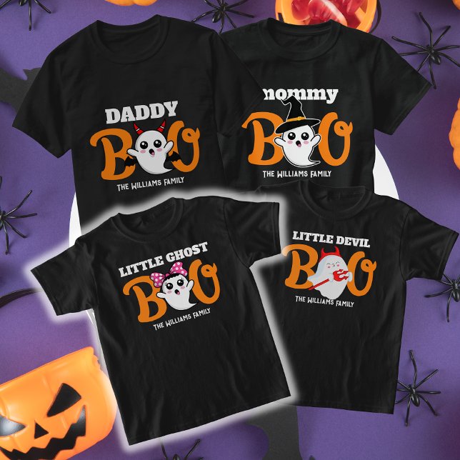 T-shirt Halloween Petit Fantôme Boo Famille Boo Correspond (Créateur téléchargé)