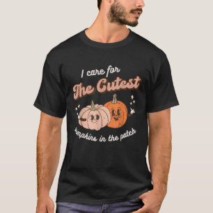 T-shirt Halloween PICU Nurse Citrouille Patch Automne Médi
