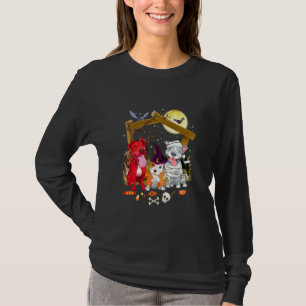 T-shirt Halloween Pitbull sorcier Citrouille Mummy Pitbull
