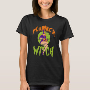 T-shirt Halloween Plumber Witch Plumber
