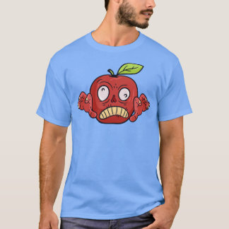 T-shirt Halloween Pomme Zombie Aliments Monster de fruits