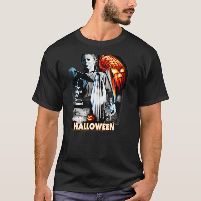 T-shirt Halloween Poster Collage 1 (Devant)