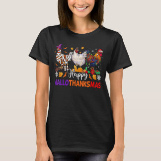 T-shirt Halloween poulet Halloween Happy Hallothanksmas au