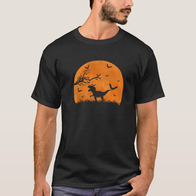 T-shirt Halloween pour les garçons Dinosaur T Rex (Devant)