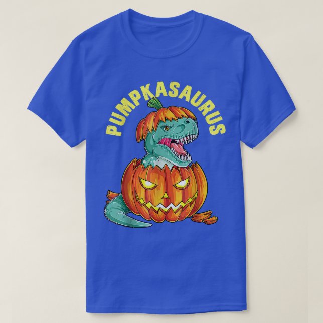 T-shirt Halloween pour les garçons Pumpkasaurus Dinosaur P (Design devant)