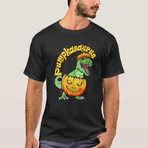 T-shirt Halloween pour les garçons Pumpkasaurus Dinosaur P