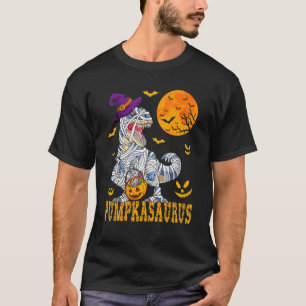 T-shirt Halloween pour les garçons Pumpkasaurus Dinosaur P