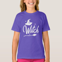 T-Shirt Halloween pour sorcière des enfants, salle