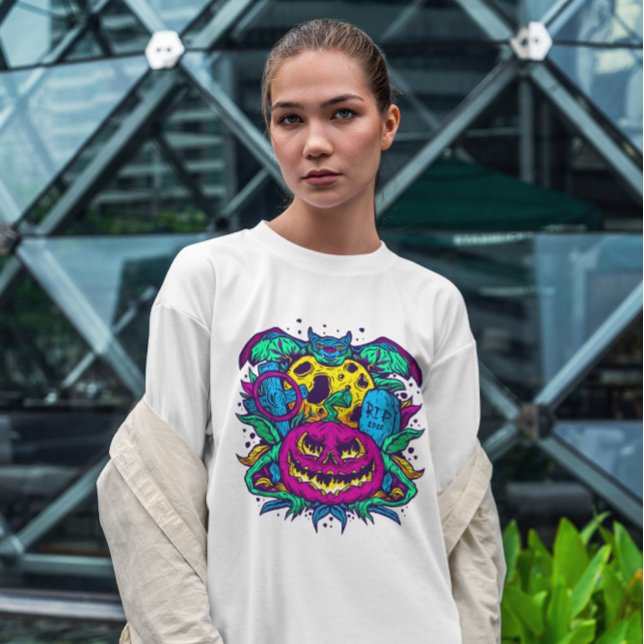 T-shirt Halloween psychédélique (Créateur téléchargé)