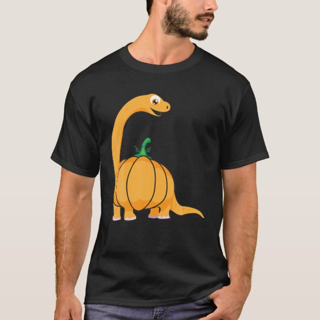 T-shirt Halloween Pumpkasaurus - Octobre Dinosaur Citrouil (Devant)