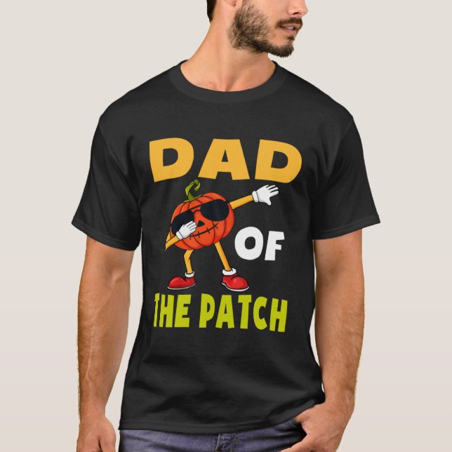 T-shirt Halloween Pumpkin Patch Dad Of The Patch Jack O La (Devant)