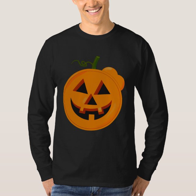 T-shirt Halloween Pumpkin Scary  Halloween (Devant)