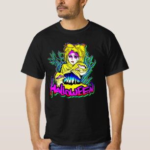 T-shirt Halloween Purple Résurrection Lady Zombie maman