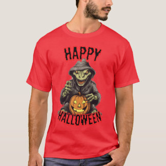 T-shirt Halloween Reptile citrouille heureux famille hallo