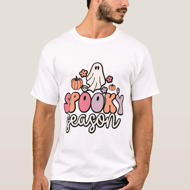T-shirt Halloween Rétro (Devant)