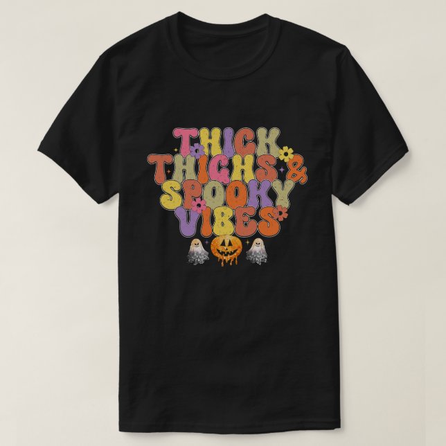 T-shirt Halloween rétro 7 (Design devant)