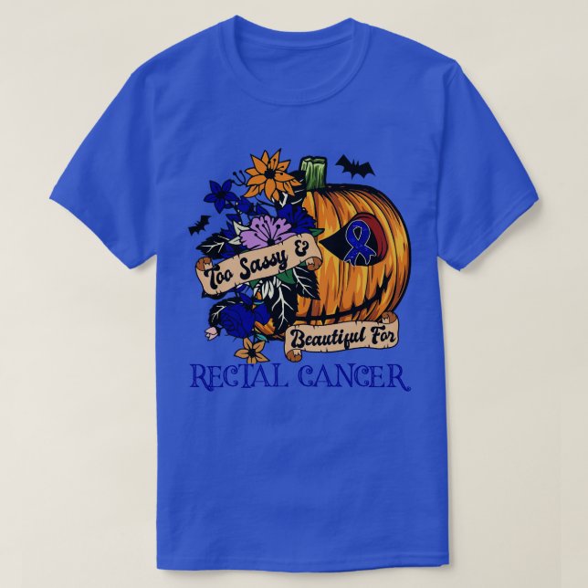 T-shirt Halloween rétro de conscience rectale peur citroui (Design devant)
