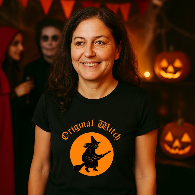 T-shirt Halloween rétro sorcier original coupe (Créateur téléchargé)