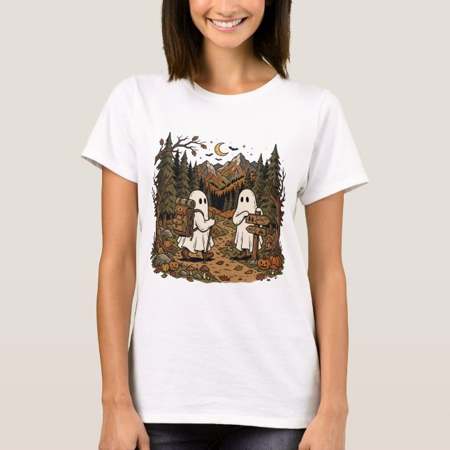 T-shirt Halloween Retro Spooky Trailhead (Devant)