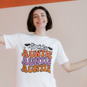 T-SHIRT HALLOWEEN RETRO SUPER ÉFFRAYANT AUNTY