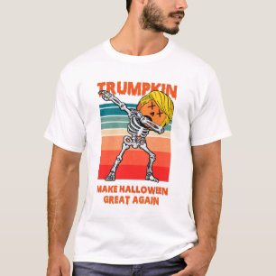 T-shirt Halloween Rêveur de Trumpkin 3 dab rétro