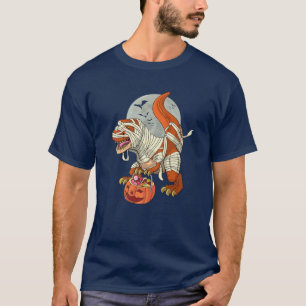 T-shirt Halloween S Pour Hommes Garçons Dinosaur T Rex Pom