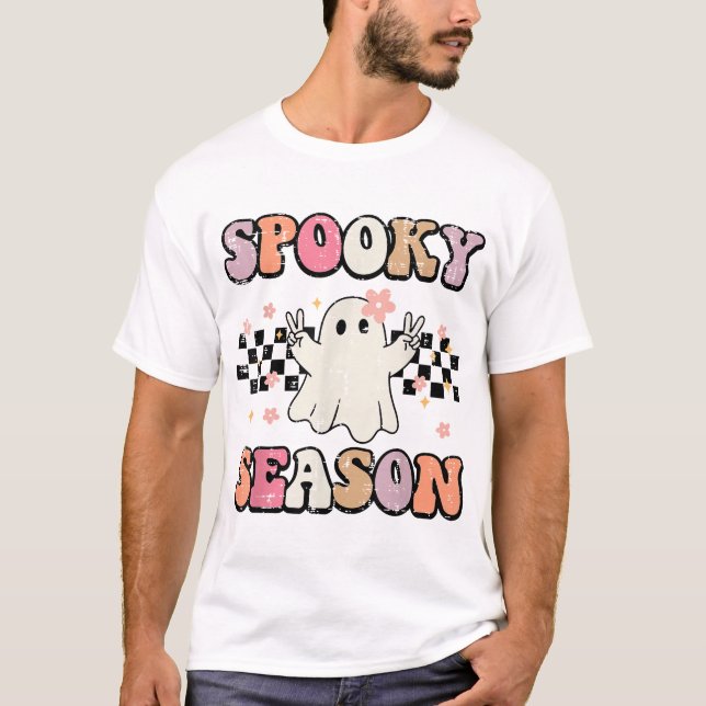 T-shirt Halloween Saison Éffrayante Fantôme Costume de pai (Devant)