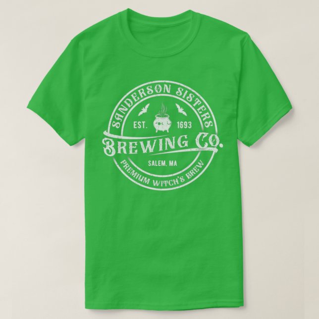 T-shirt Halloween Sanderson Sisters Brewing Co V4 classiqu (Design devant)