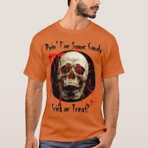T-shirt Halloween sanglant et orange