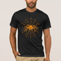 Halloween Scanner Orange Spider Web