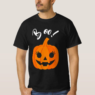 T-shirt Halloween Scary Orange Jack-O-Lantern Boo personna
