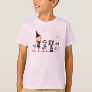 T-shirt Halloween simple mais élégant   Chemise à manches