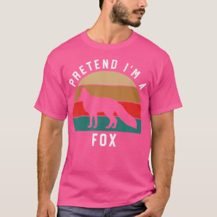 T-shirt Halloween Simple Pour Fox Lover Prétendre Que Je S