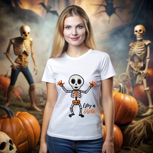 T-shirt Halloween Skeleton (Créateur téléchargé)