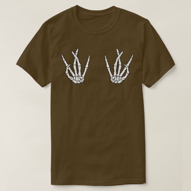 T-shirt Halloween Skeleton Mains Westside Hip hop  (Design devant)