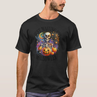 T-shirt halloween skul party mignon