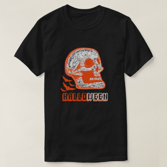 T-SHIRT HALLOWEEN SKULL (Design devant)