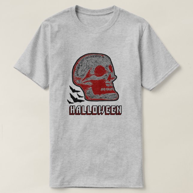 T-SHIRT HALLOWEEN SKULL R (Design devant)