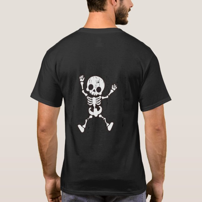 T-shirt Halloween Skull & Skeleton - Éffrayant ava (Dos)