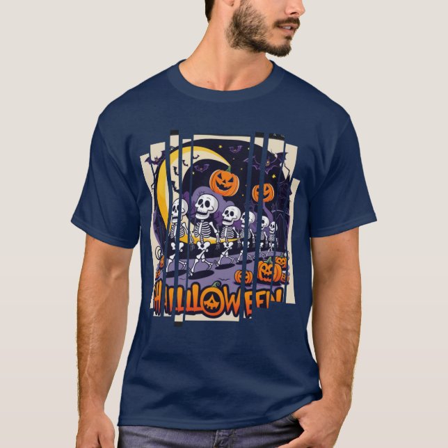 T-shirt Halloween Skulls & Citrouilles : Parfait Halloween (Devant)