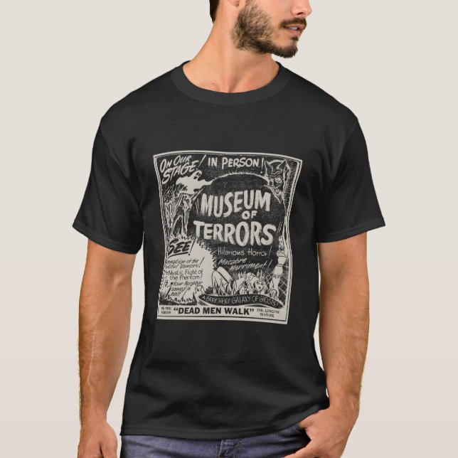 T-shirt Halloween Slasher Horror Movie Museum Of Terrors (Devant)